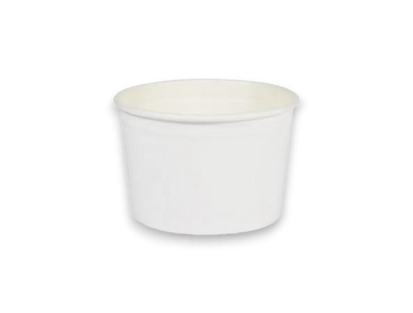 White Paper Soup Bowl With Lid 600 PCS