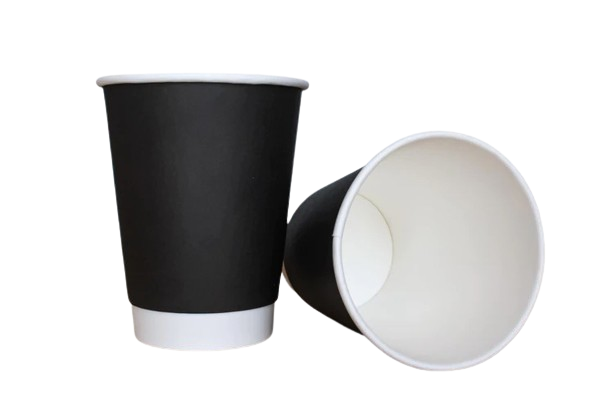 Black Double Wall Coffee Cup 500 PCS